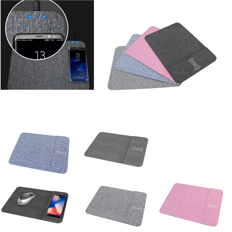 Wireless Charging Mouse Pad With Phone Stand