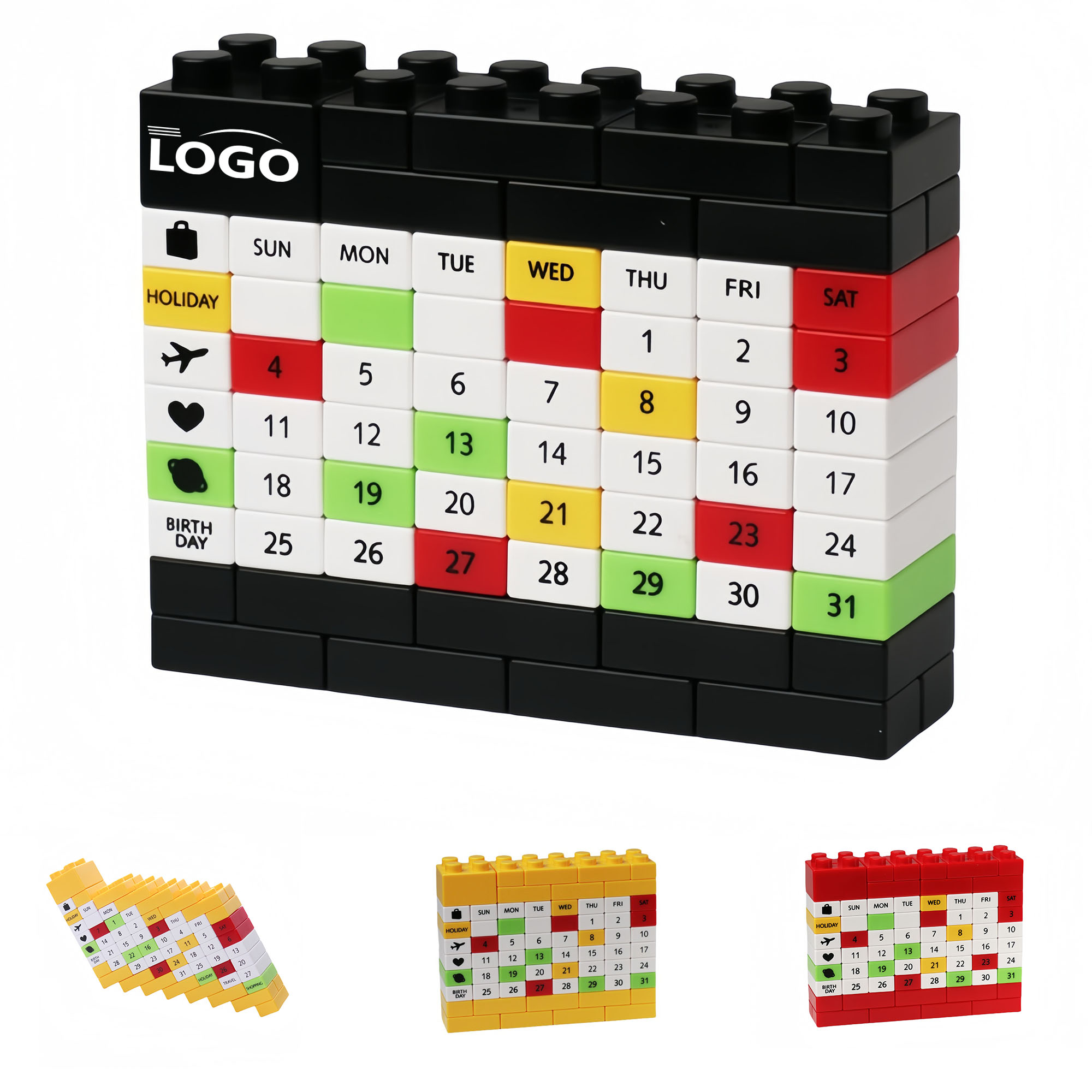 Sustainable Reusable Block Perpetual Calendar 1