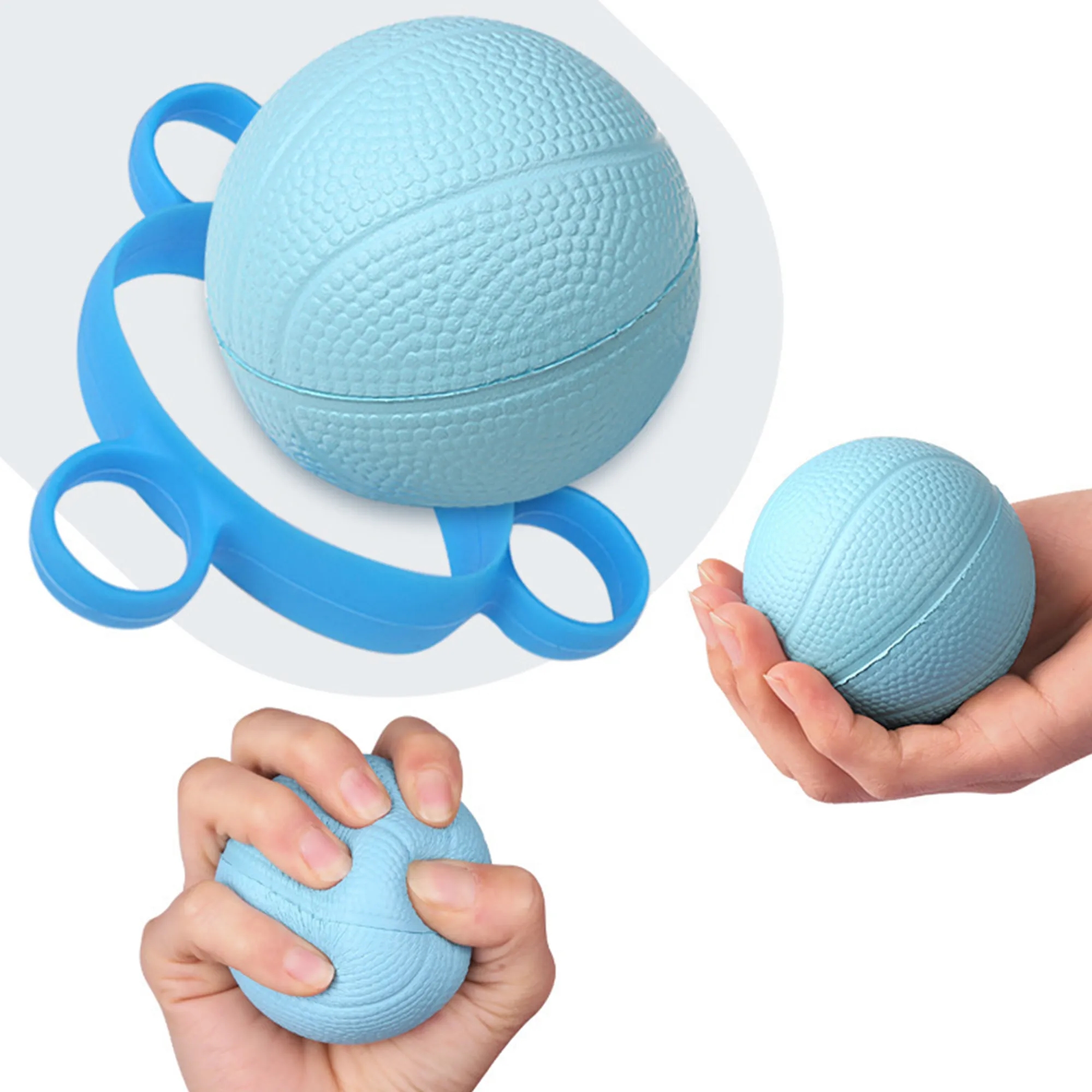 Exerciser Hand Gripper Silicone Finger Puller set 6