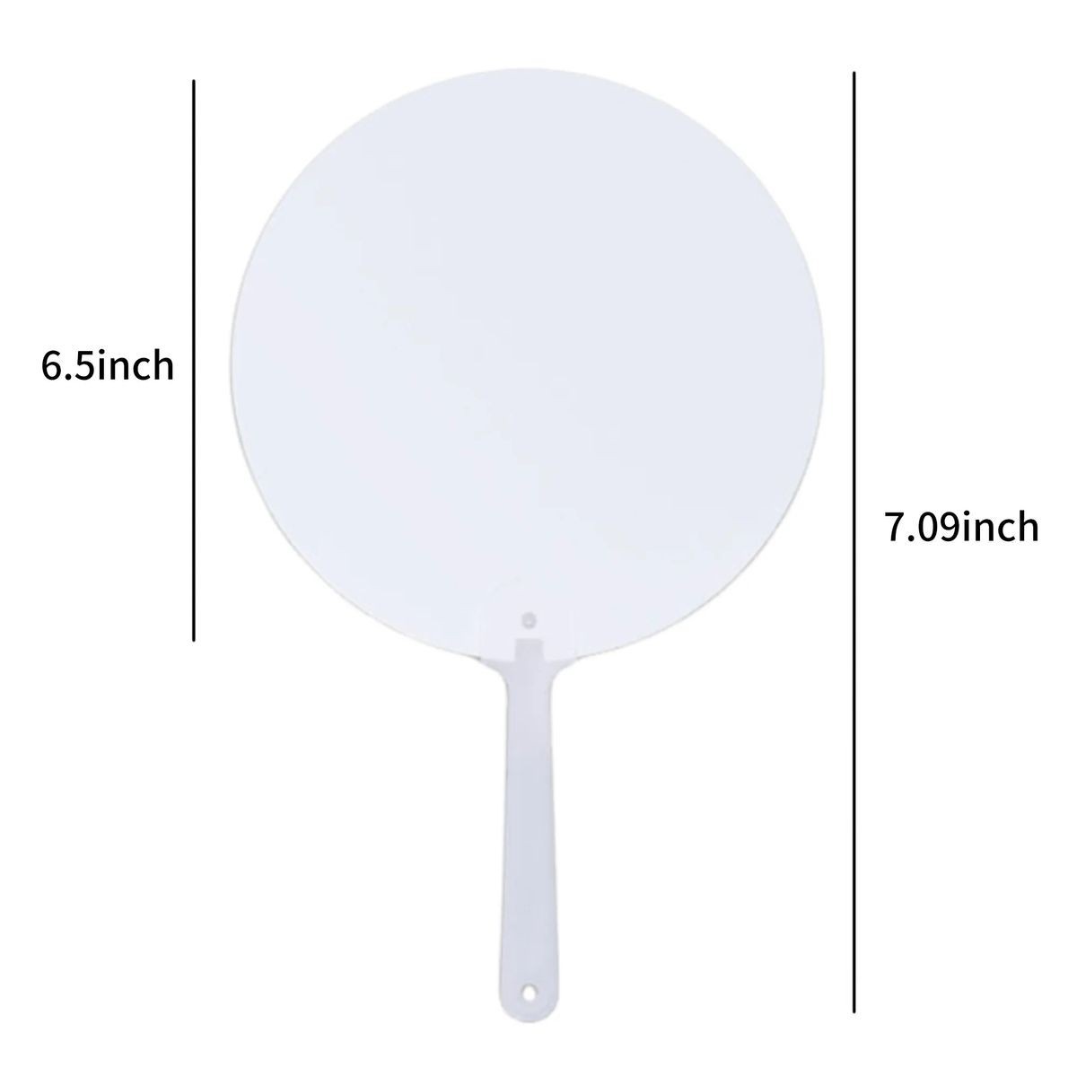 Lightweight 6.5 Inch Plastic Fan for Gifts and Events 4