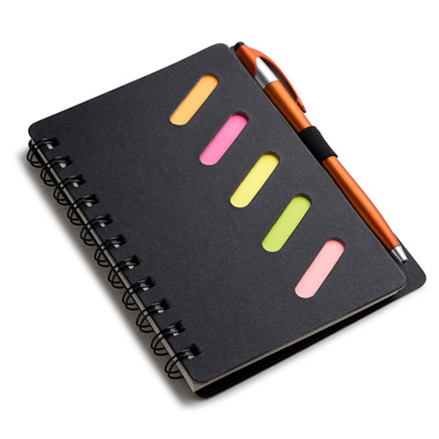 Scribbly 4.8 x 6.1 Cardboard Spiral Journal with Pen - Unlined 12