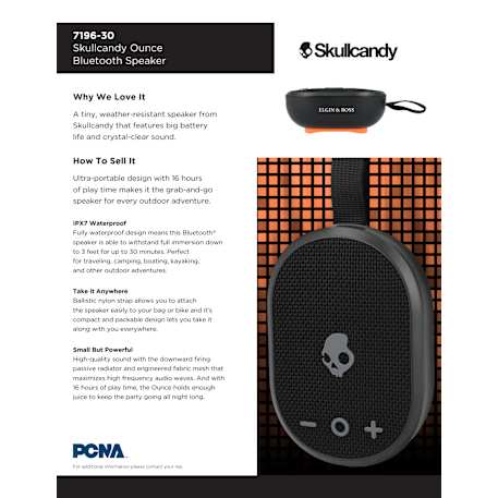 Skullcandy Ounce Bluetooth Speaker 9