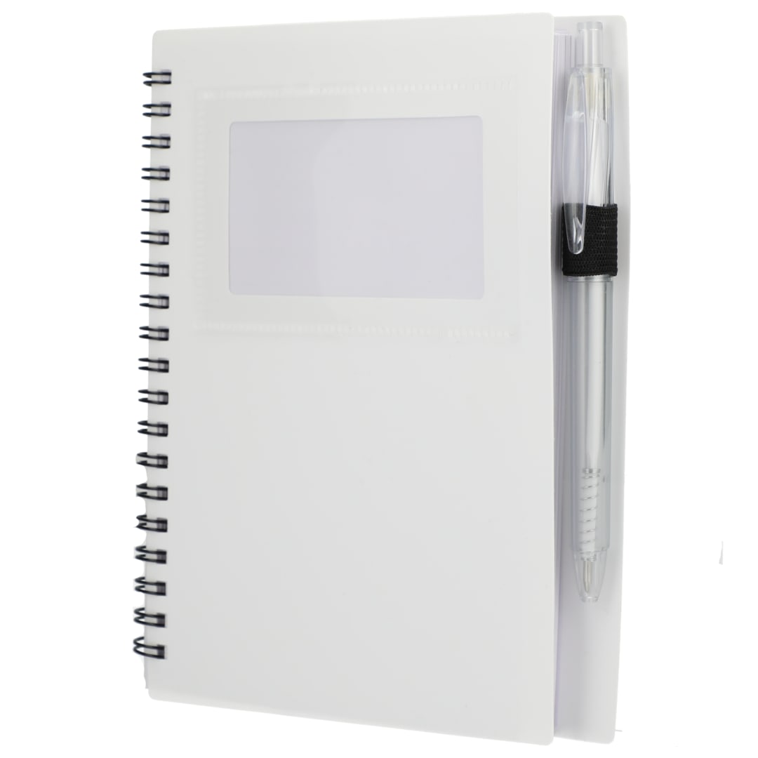 FSC® Recycled 5" x 7" Star Spiral Notebook with Pe 195