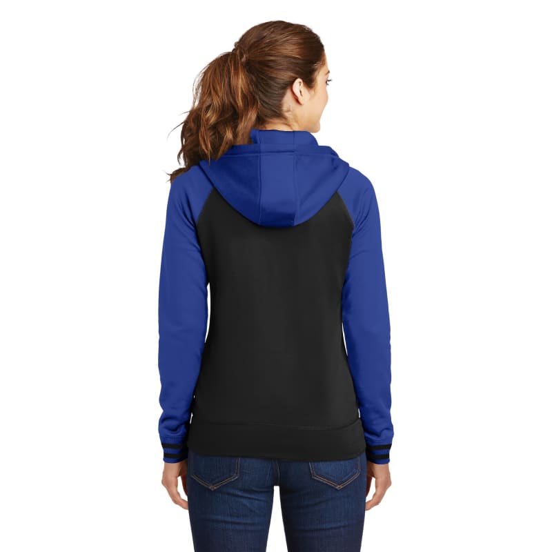 Sport-Tek Women's Sport-Wick Varsity Fleece Full-Zip Hooded Jacket. 3