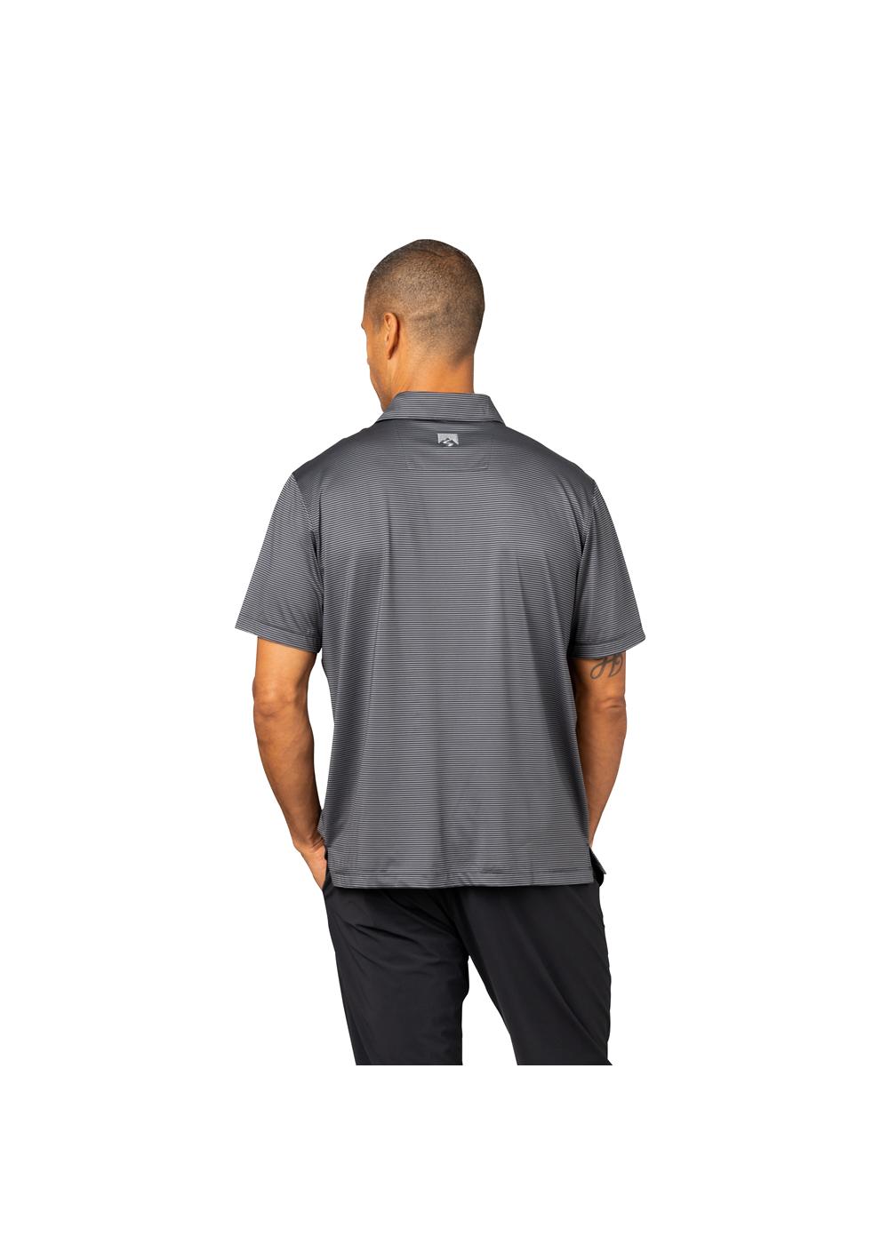 Storm Creek Men's Optimist II Microstripe Short Sleeve Polo 19