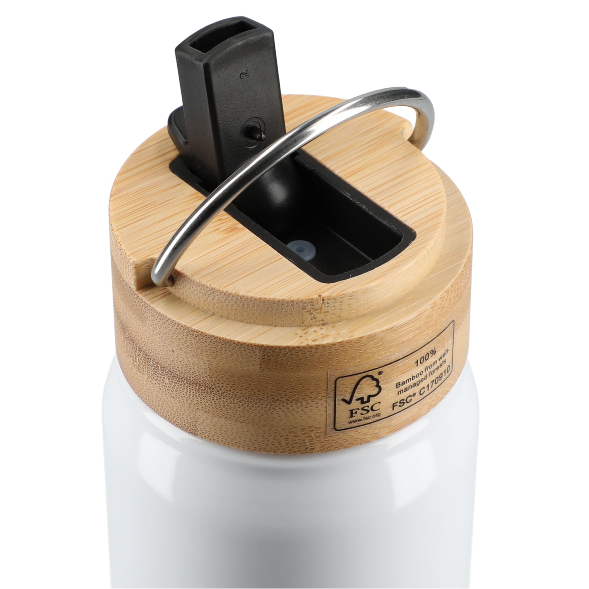 Billy 26oz Aluminum Bottle w/ FSC® Bamboo Lid 11