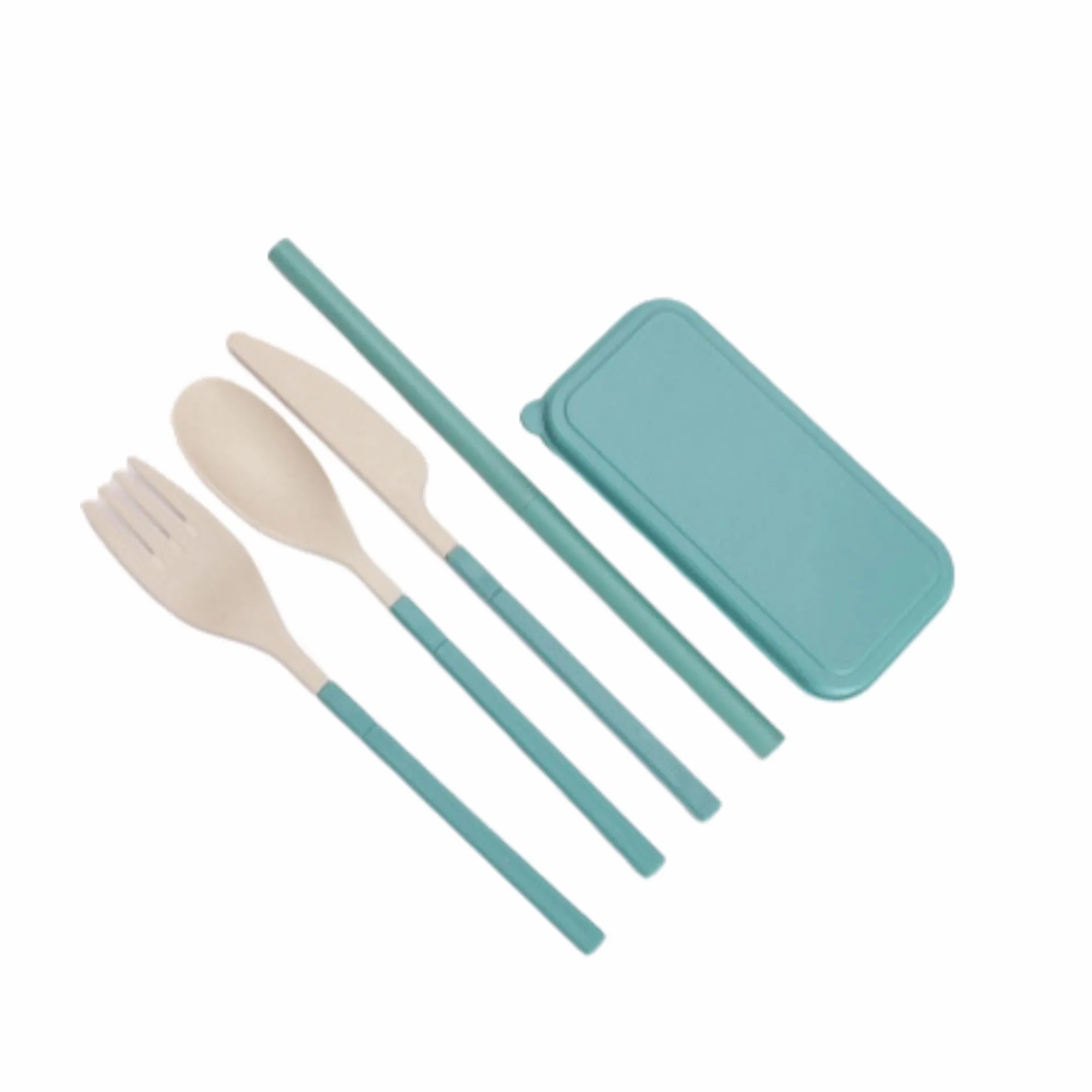 Wheat Straw Portable Cutlery Set 7
