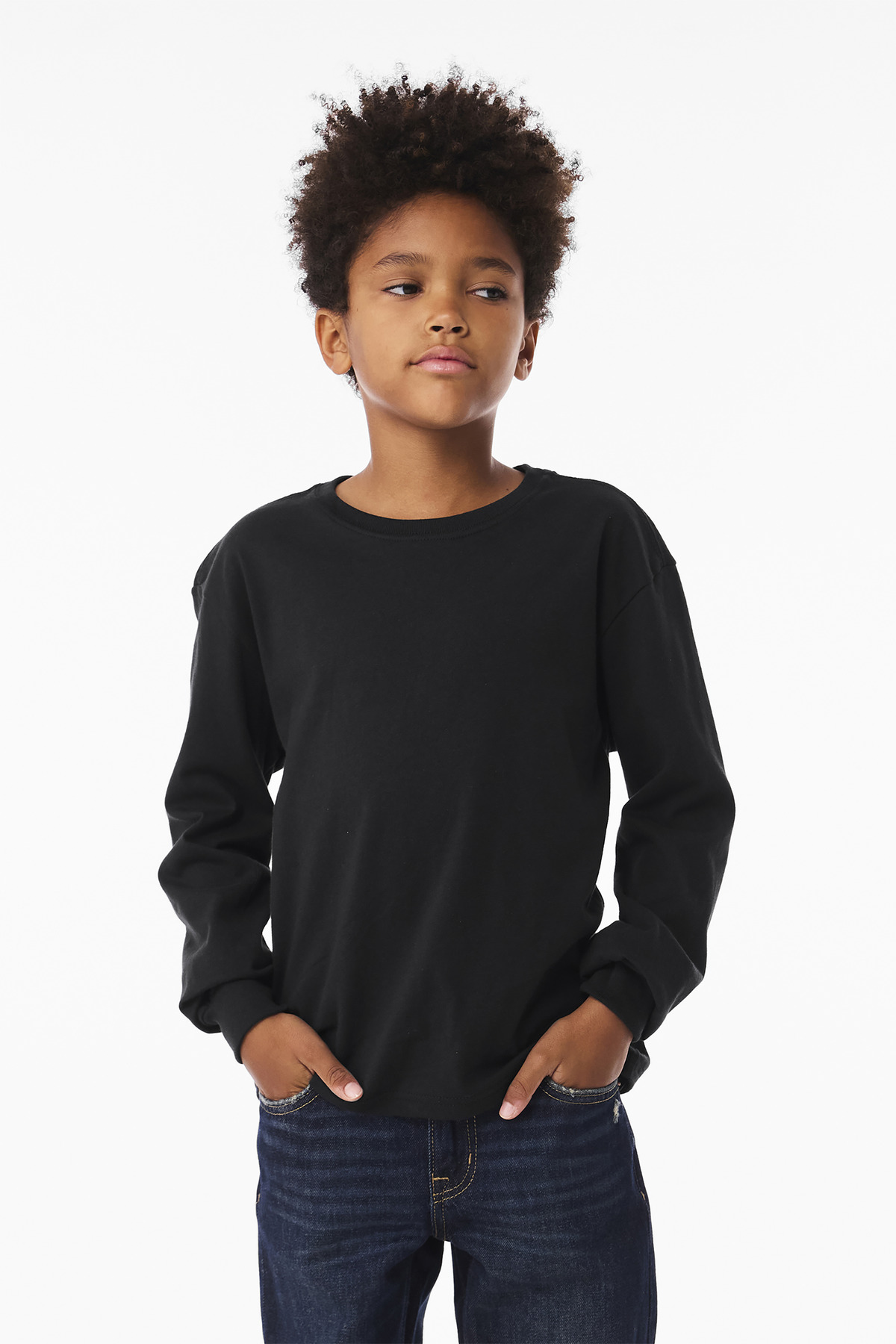 BELLA+CANVAS Youth 6-Ounce Heavyweight Long Sleeve Tee BC3511Y 5