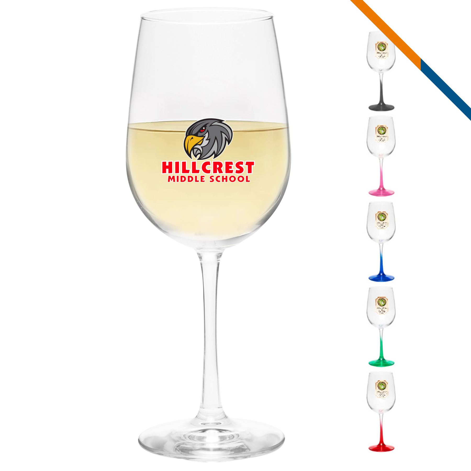 Libbey Fleming Tall Wine Glasses - 16 OZ. 1