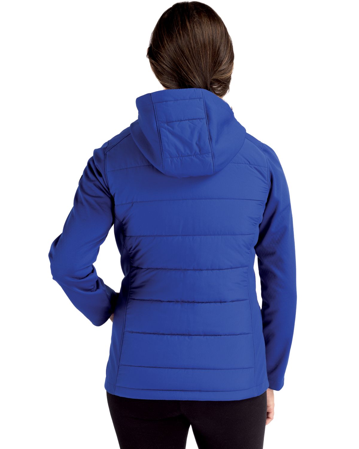 Cutter & Buck Evoke Recycled Honeycomb Fleece Womens Hybrid Full Zip Jacket 58