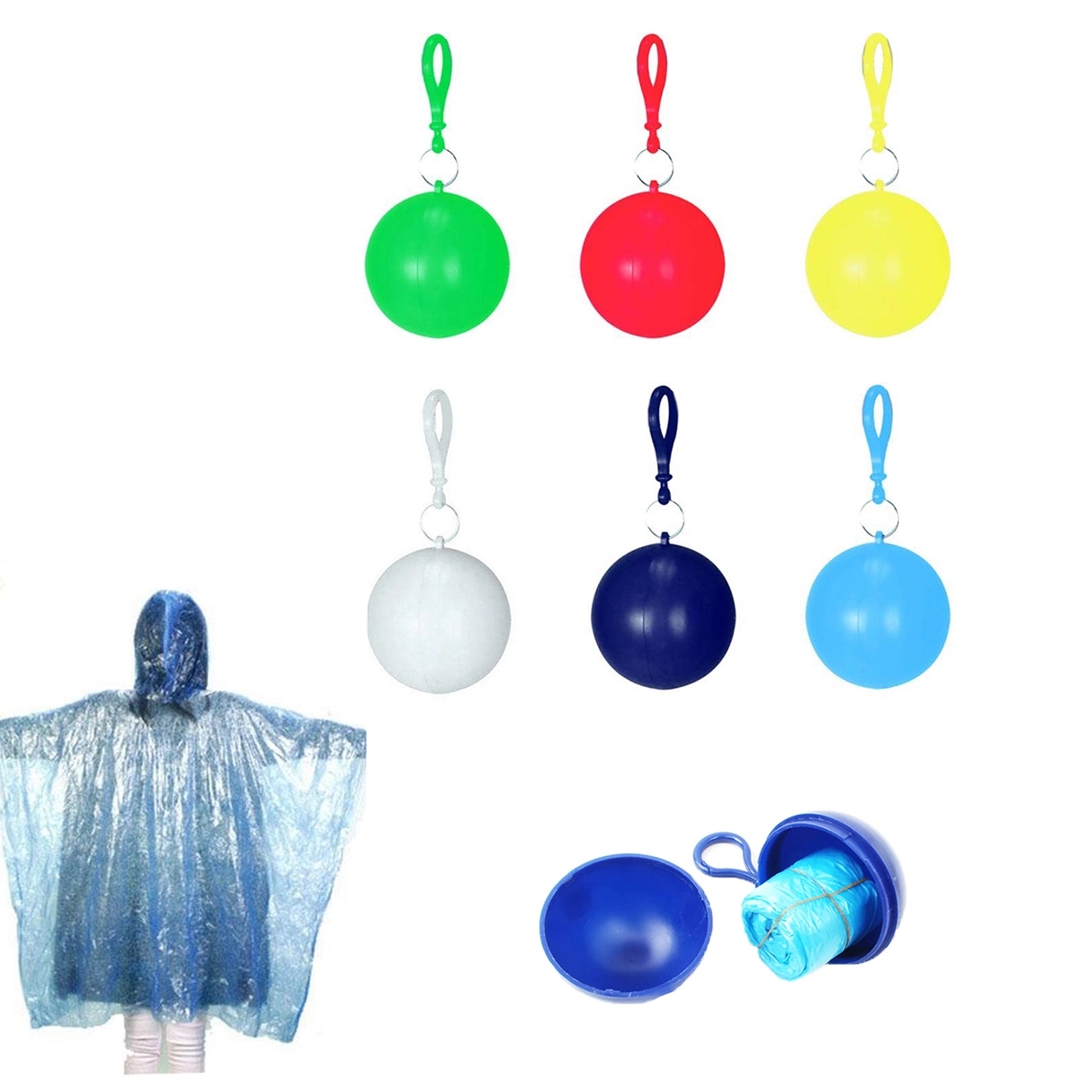 Disposable Plastic Ball Raincoats MOQ 50PCS 1