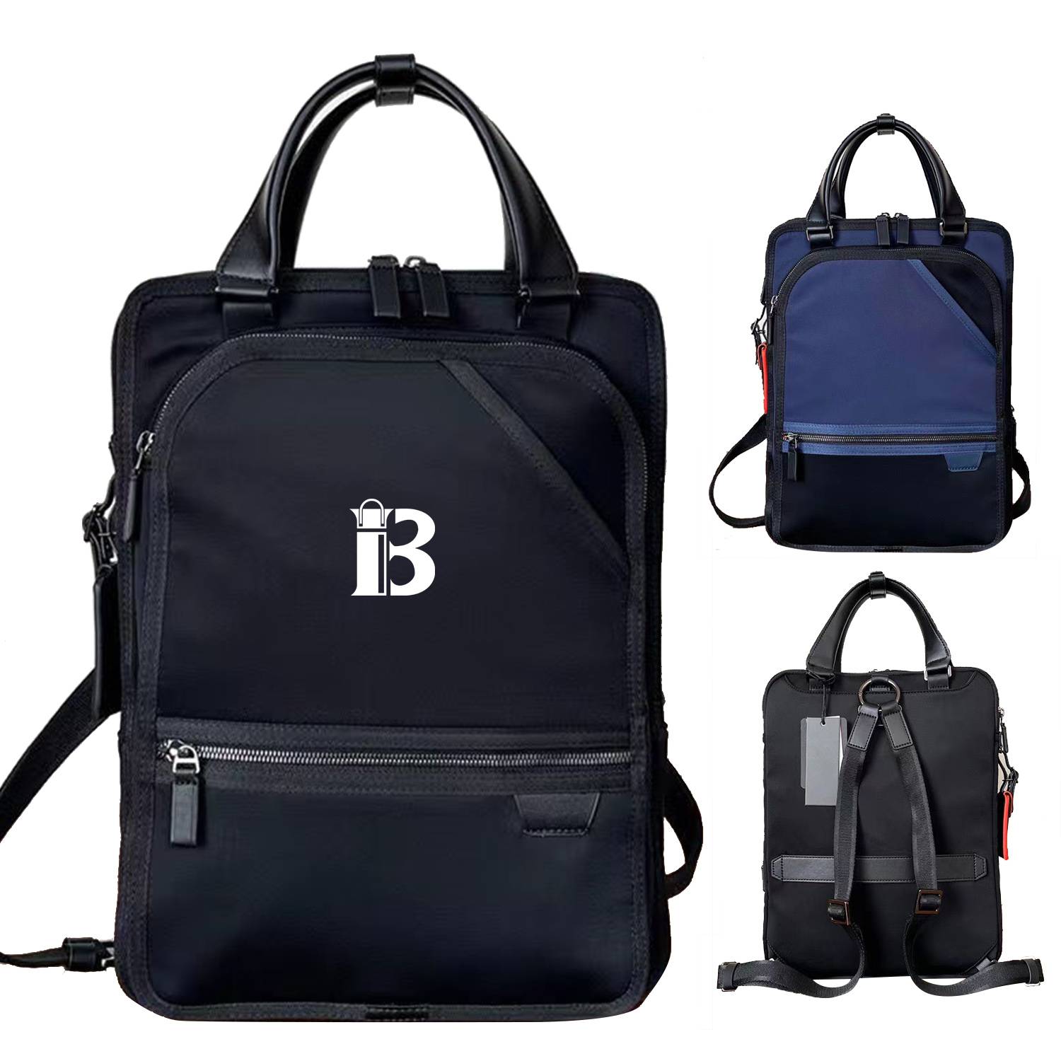 Multi Functional Commuting Nylon Slim Backpack 2