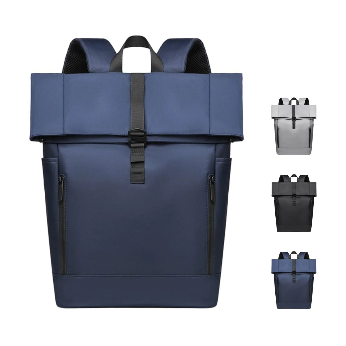 Polyester Laptop Backpack with 17 Inch Tall Structured Body 6