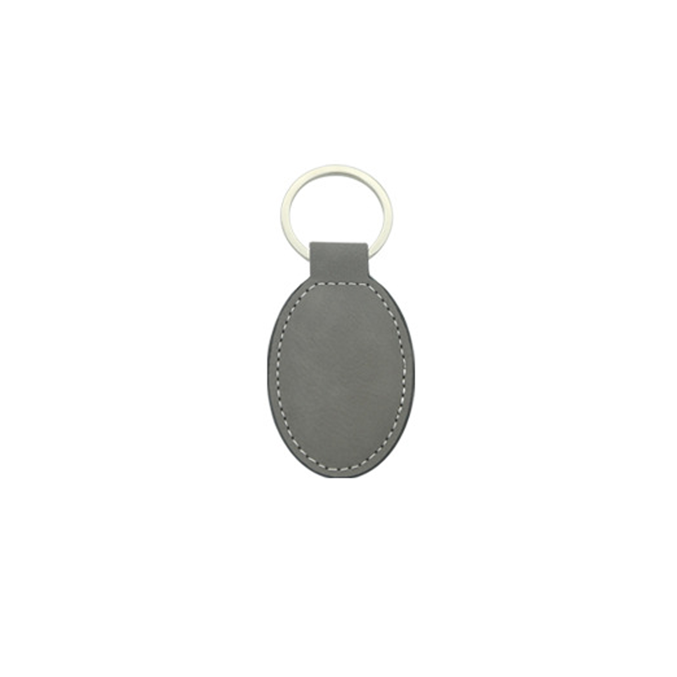 Vegan Leather Oval Shaped Keychain 9