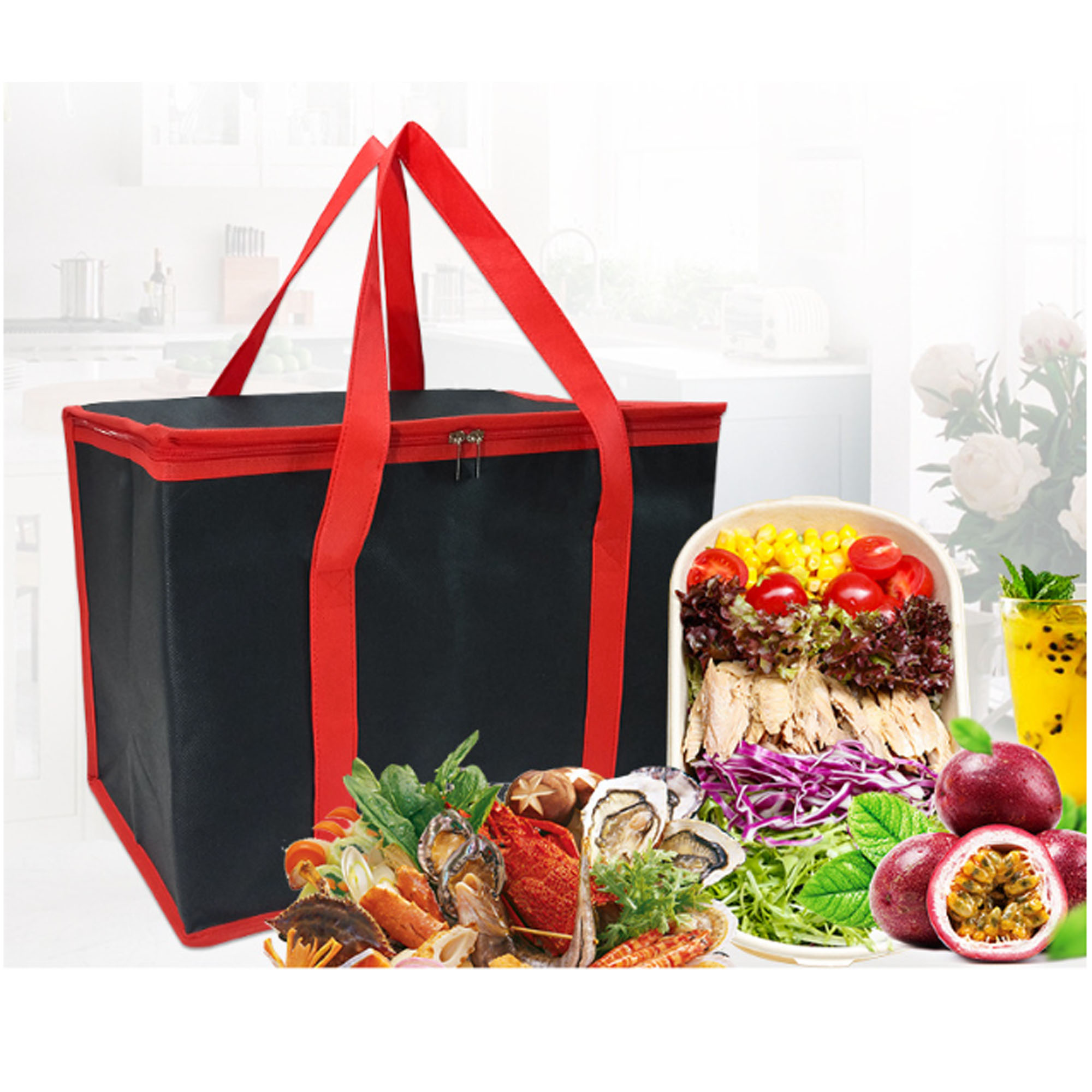 Durable Non-Woven Insulated Bag with Aluminum Foil Lining 2