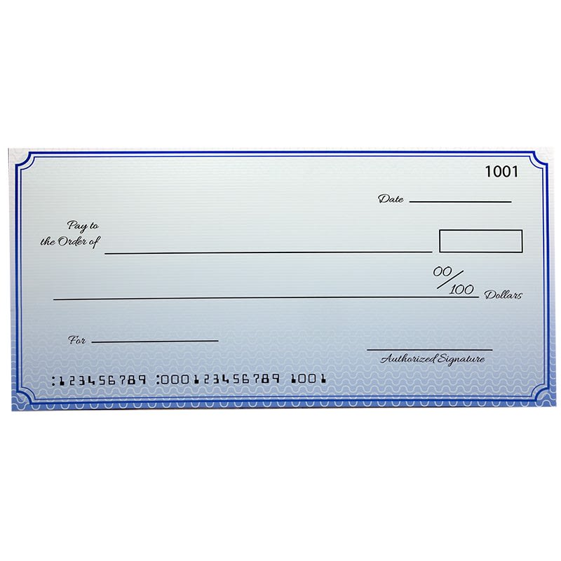 Custom Economy Giant Checks 30 X 60 Inch 6