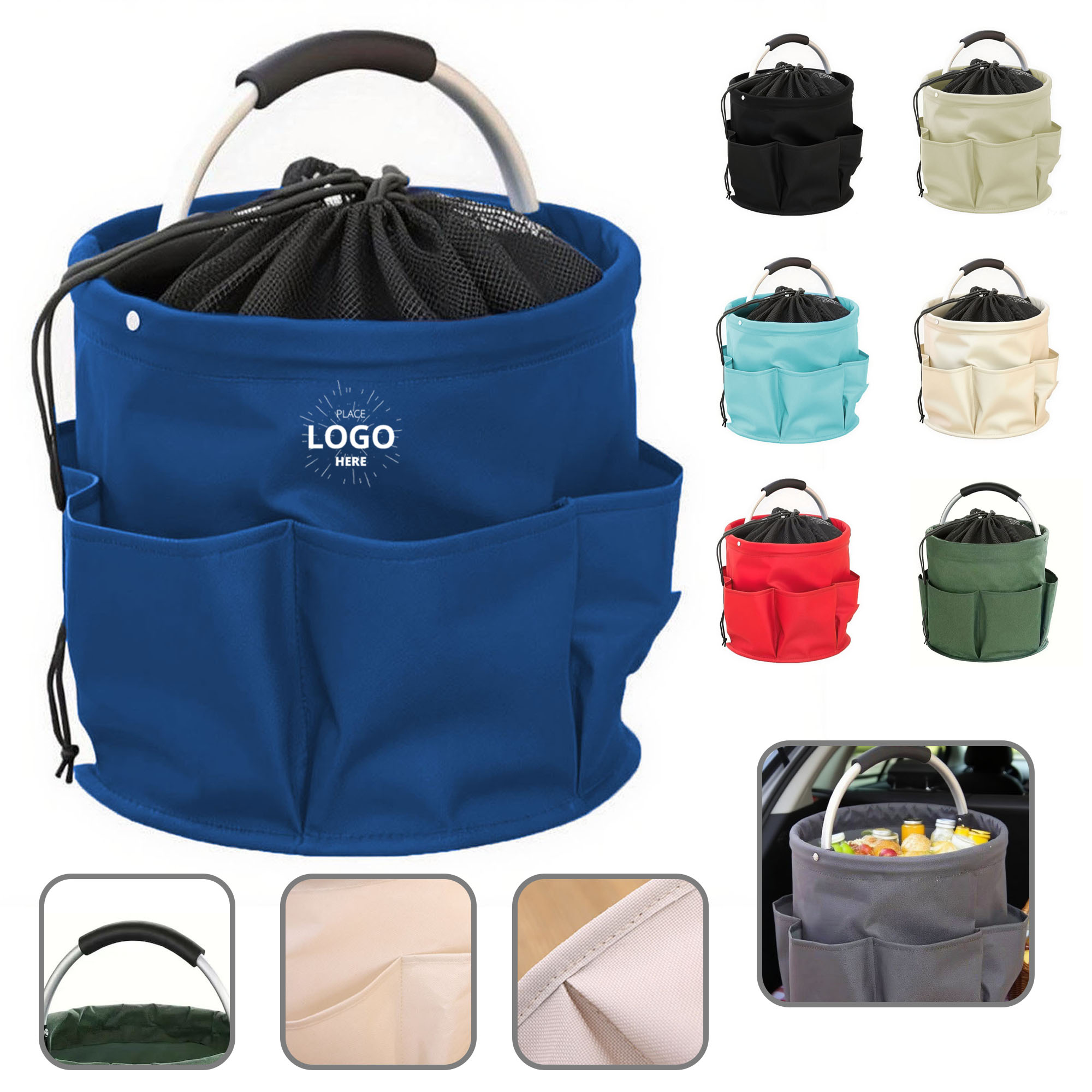 Collapsible Storage Tote, custom tote bag with logo imprint 2