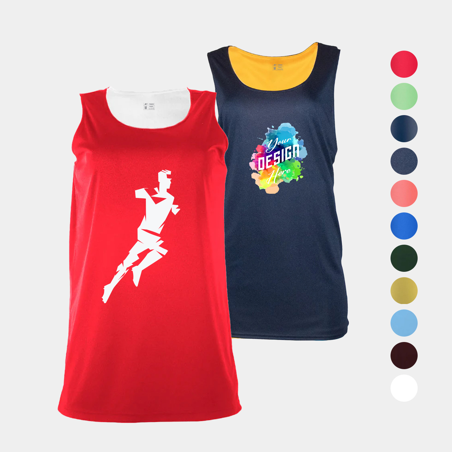 Women's Reversible Basketball Training Tank Top 1
