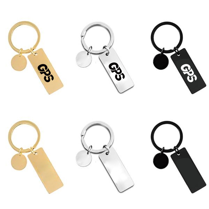 Stainless Steel Dog Tag Keychain 2