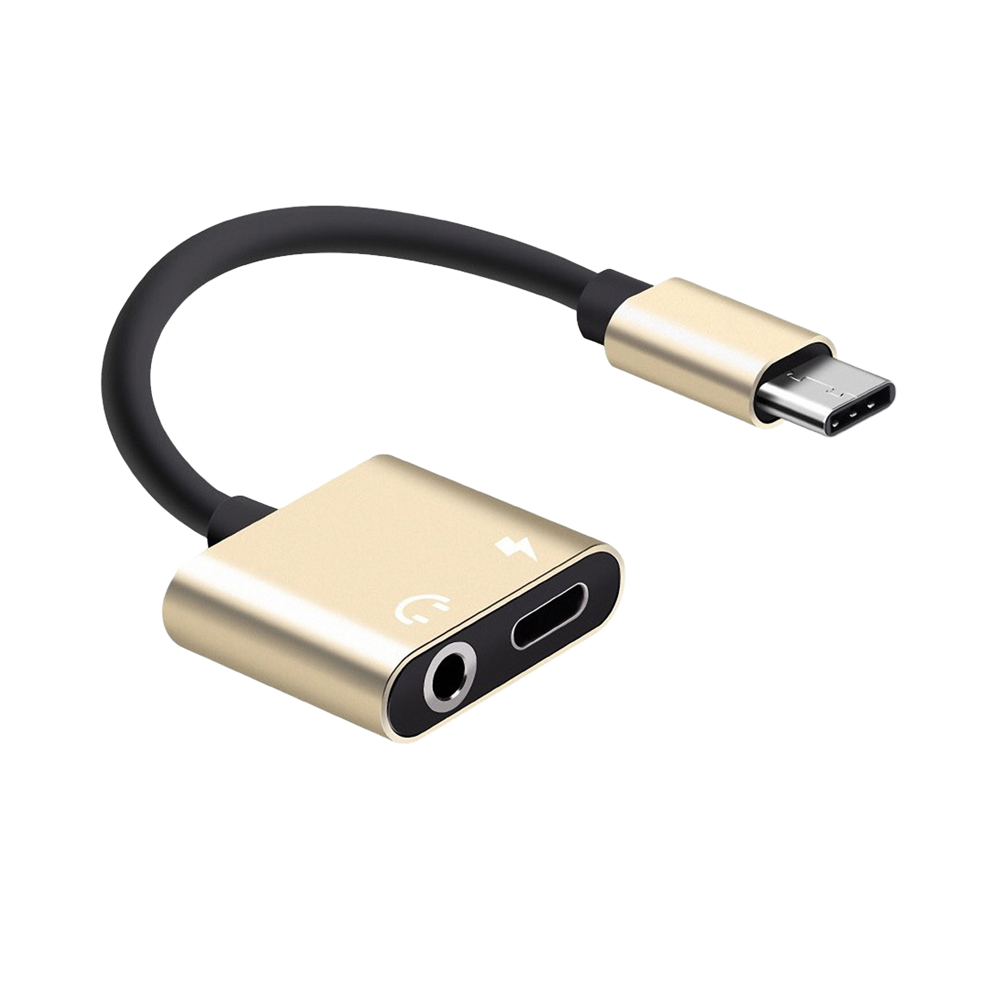 USB-C to 3.5mm Headphone Adapter 2-in-1 Audio Converter 2
