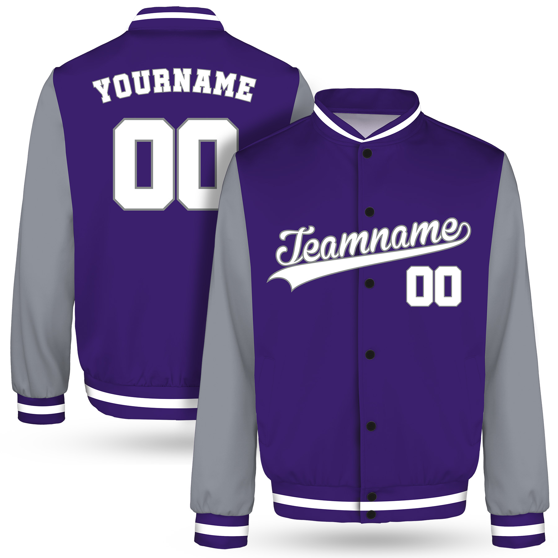 Custom Personalized Varsity Jacket(Full Color Dye Sublimated) 7