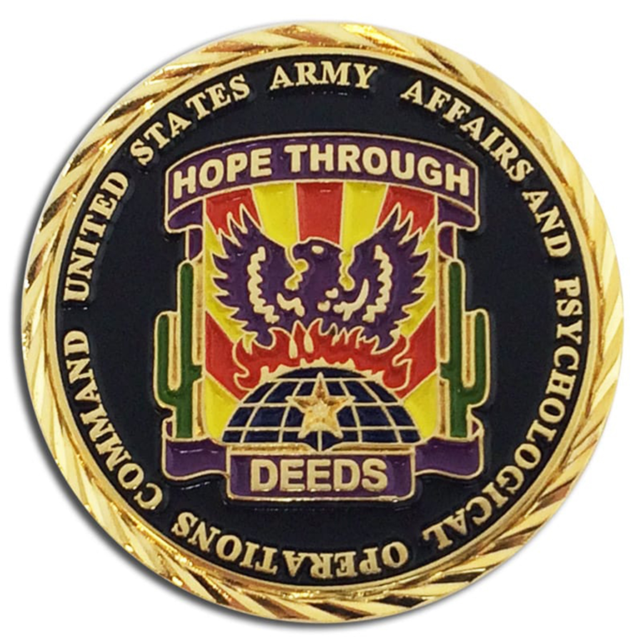 Zinc Alloy Challenge Coin with Antique Finish - Die Struck & 5