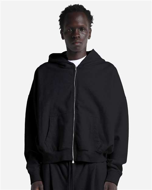 Unisex Garment-Dyed Cropped Full-Zip Hoodie Sweatshirt - SHGCZ, custom hoodie or sweatshirt with logo imprint 12