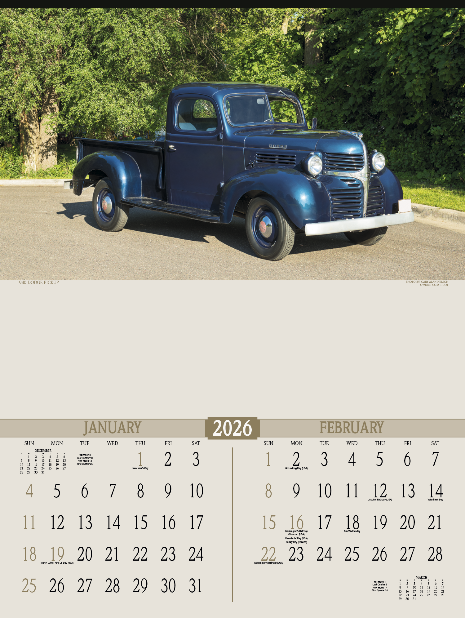 Triumph® Calendars Antique Trucks Calendar 3