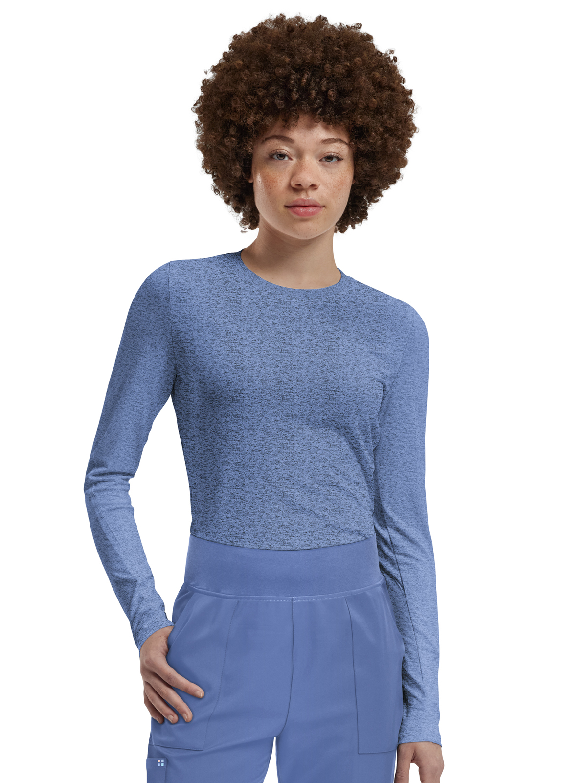 White Cross - VIBE - Women's Shirttail Hemline Underscrub Tee 38