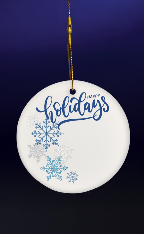 3" Round Ceramic Ornament 6