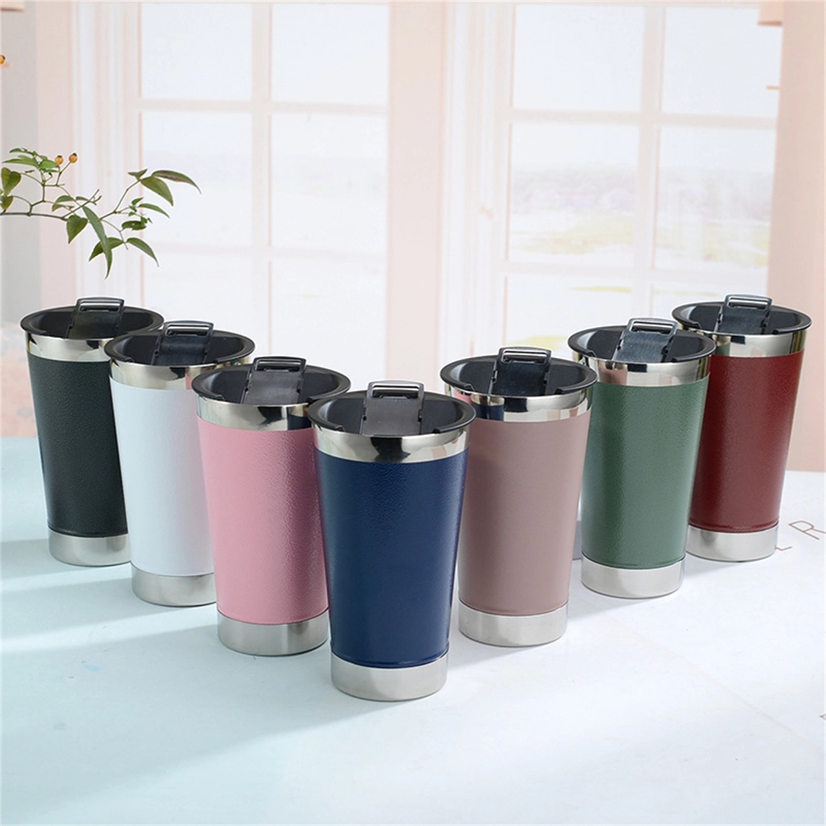 Classic Stay Chill Vacuum Insulated Pint Glass with Lid 4