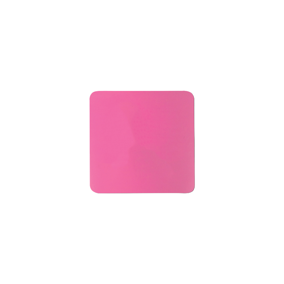 3" Pink Square Silicone Coaster 3