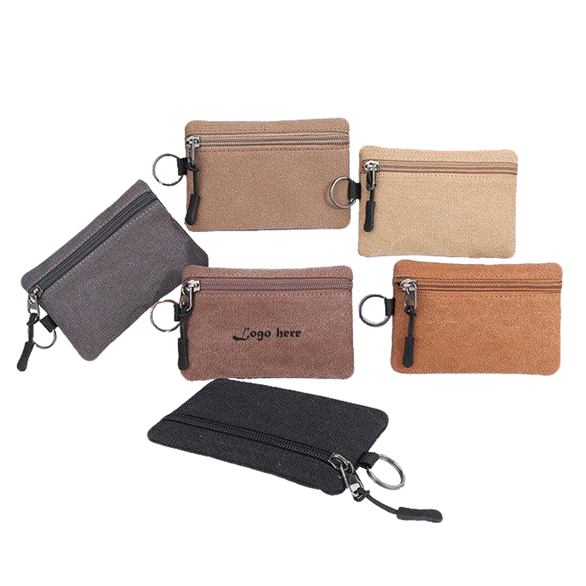 Portable Buckle Canvas Mini Wallet Coin Key Storage Bag 1