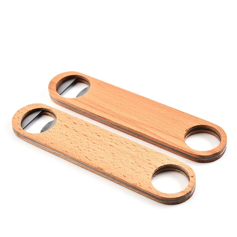 Flat Wooden Bottle Opener 4