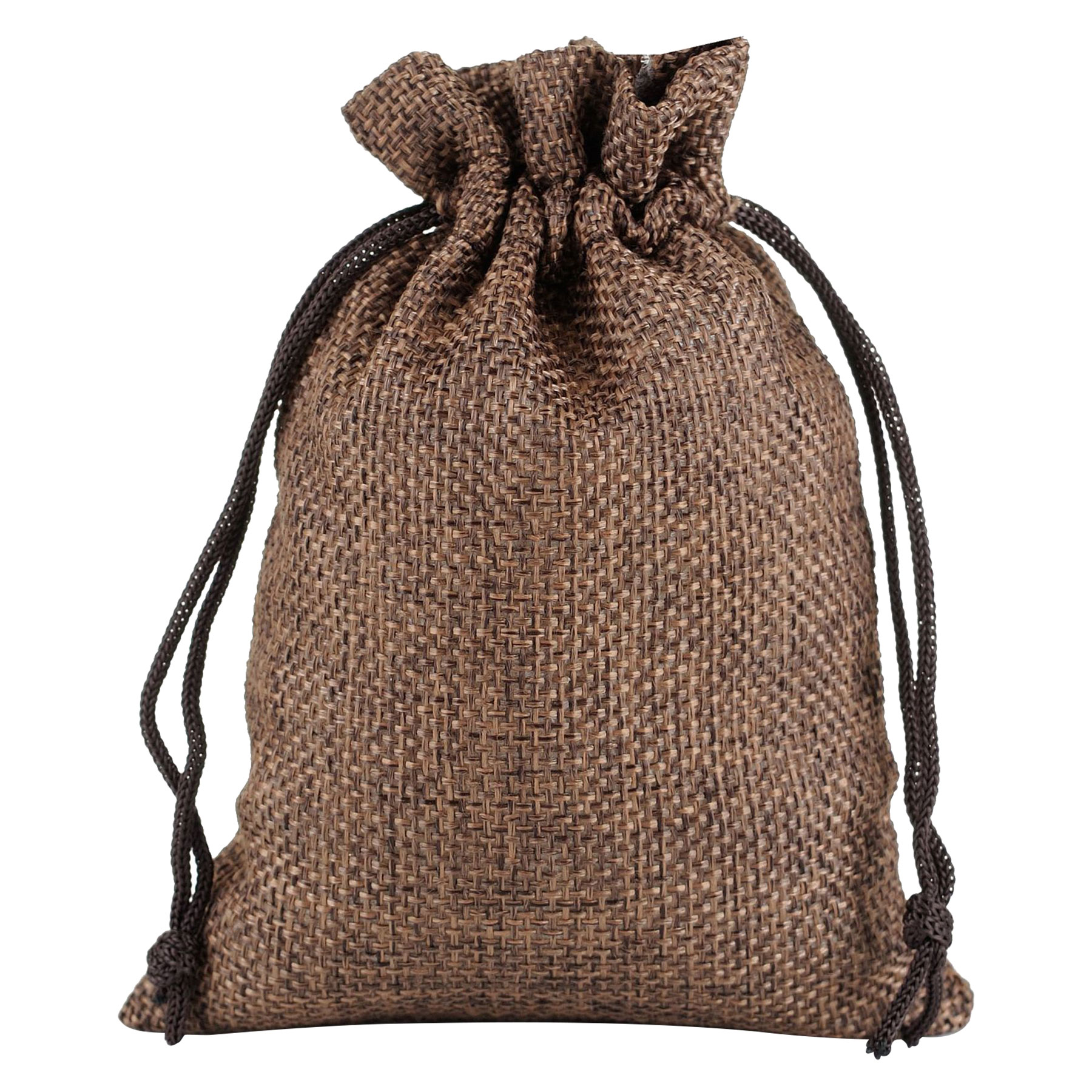 Burlap Drawstring Bag 13
