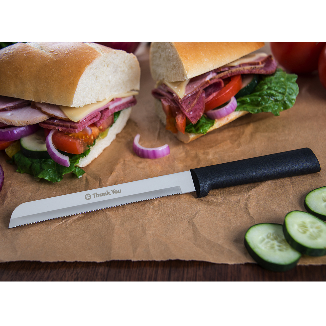 6" Bread Slicer w/Black Handle 4