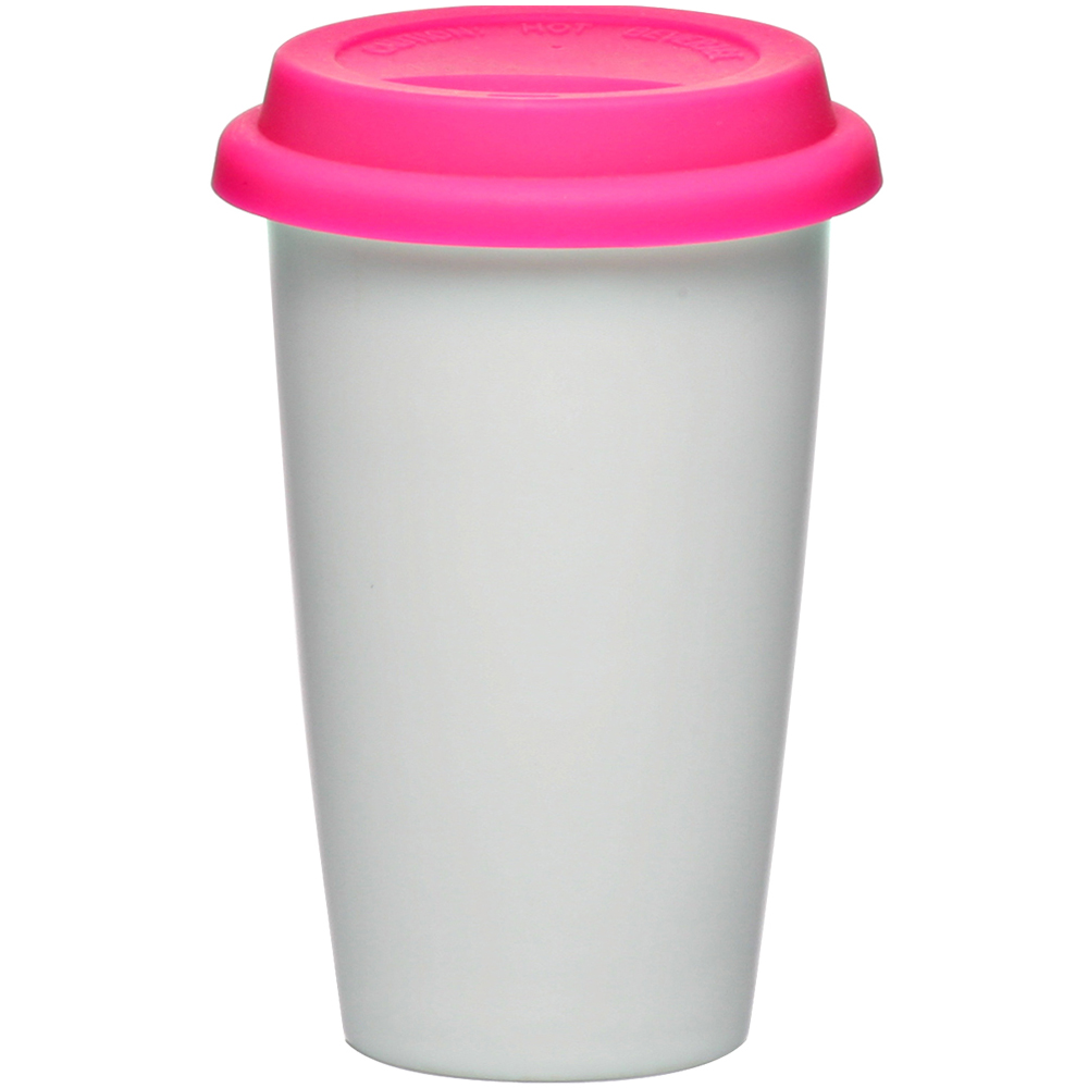 11 oz. Double Wall Ceramic Tumblers with Lid 5