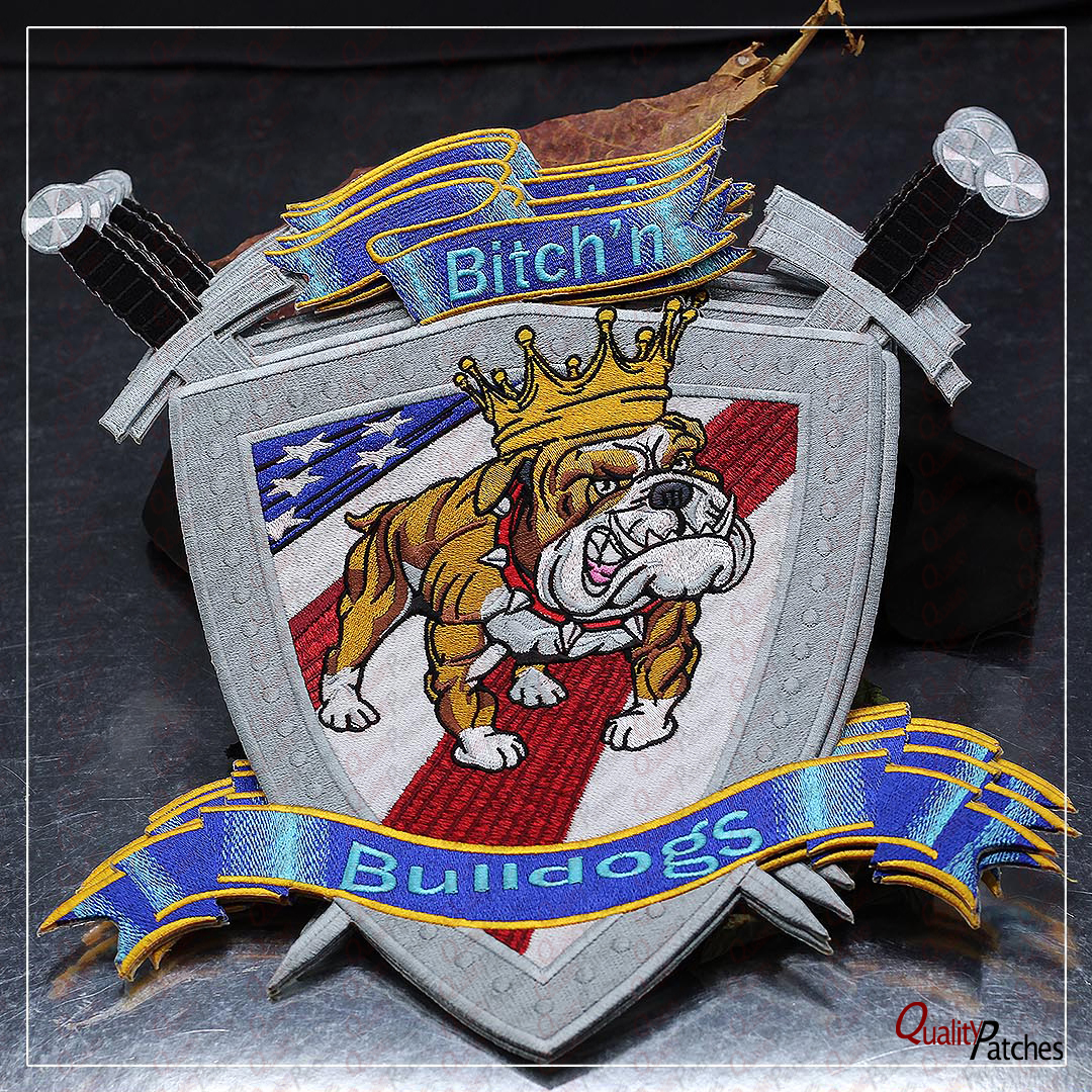 Custom Die Cut Embroidered Patches 46