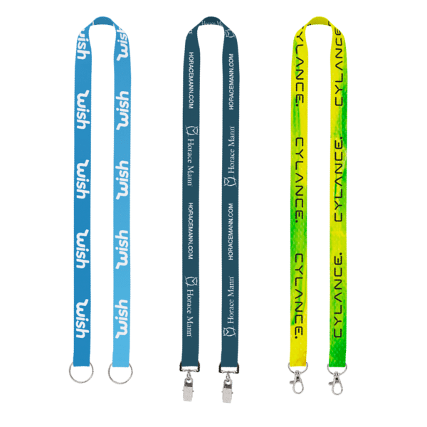IMPORT Rush 3/4" Dye-Sublimated Double-Ended Lanyard with Dual Sewn Silver Metal Split-Ring 7
