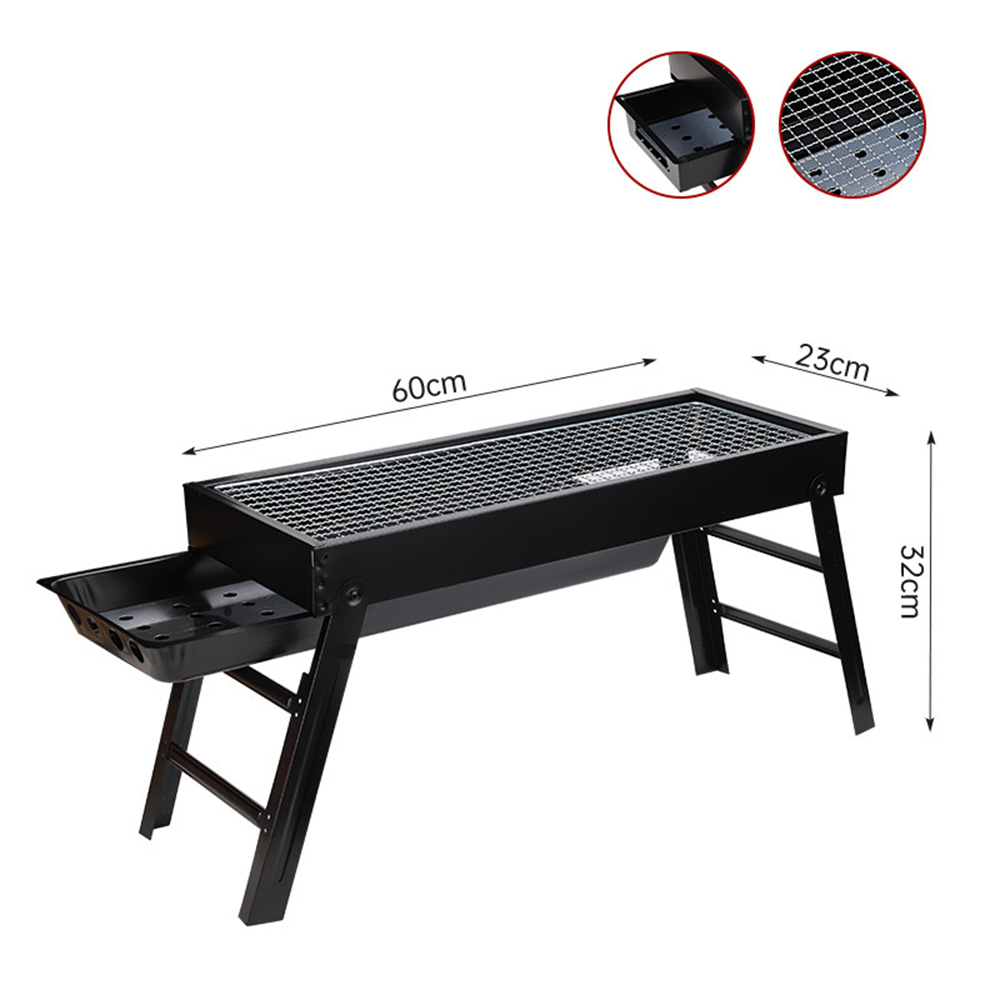 Extra Thick Large Outdoor Barbecue Portable Grill 5