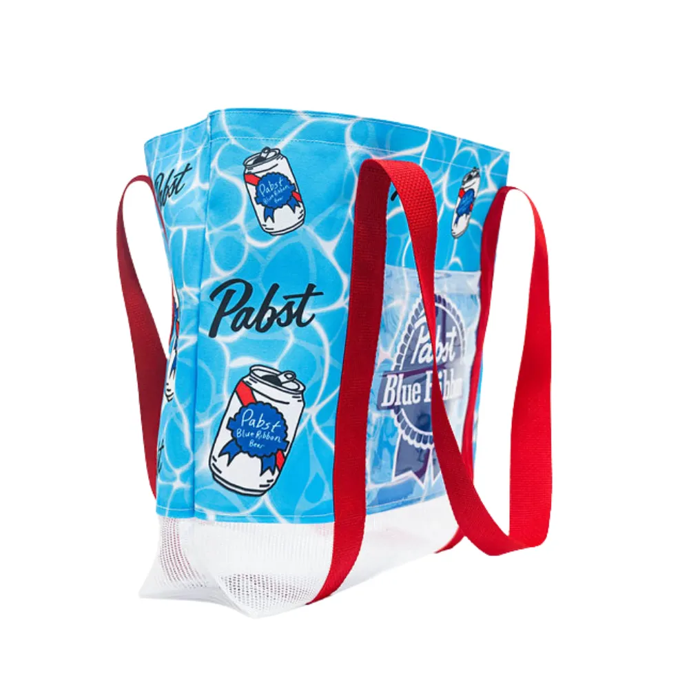 Mesh Bottom Beach Tote 2