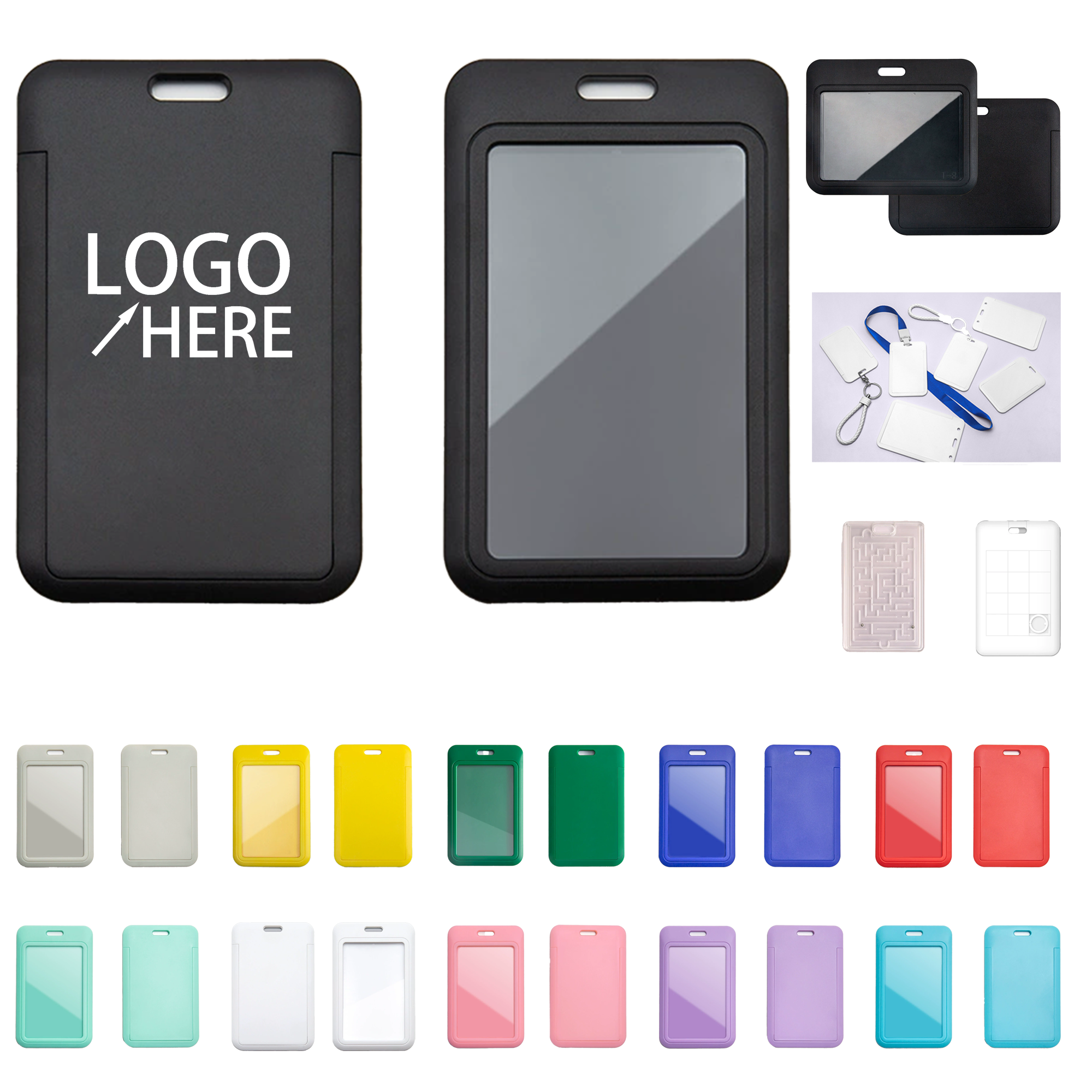 Blank Slide-On Plastic Card Case 2