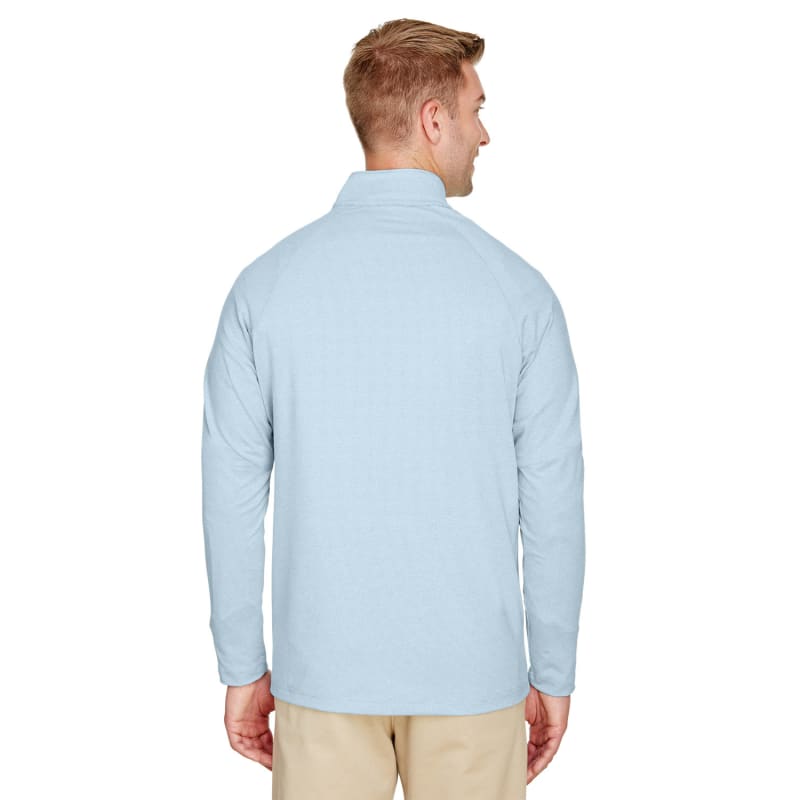 Devon & Jones CrownLux Performance™ Men's Clubhouse Micro-Stripe Quarter-Zip 14
