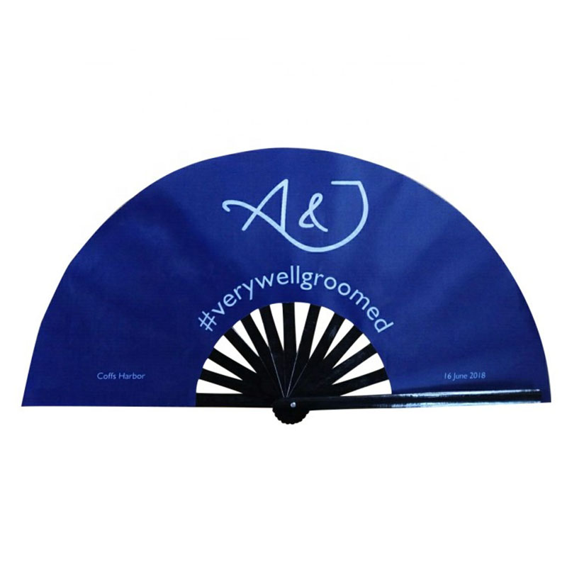 13 Inch Large Bamboo Fan Folding Hand Han 3
