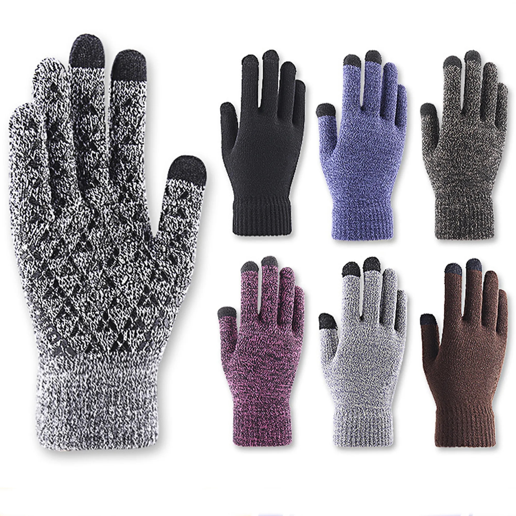 Custom Adult Warmth Gloves W/ 3 Finger Touch