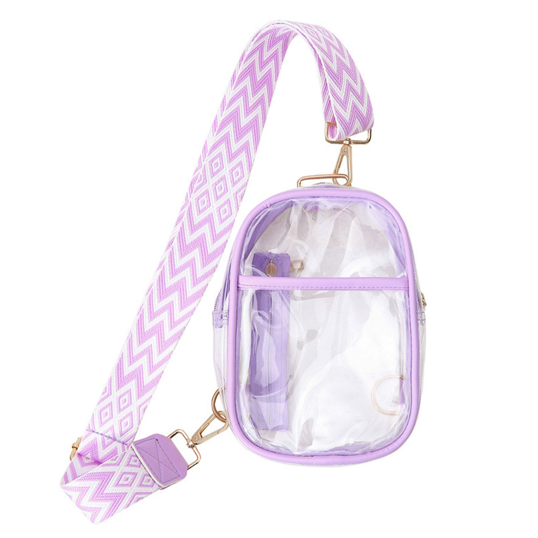 PVC Clear Sling Chest Bag 6