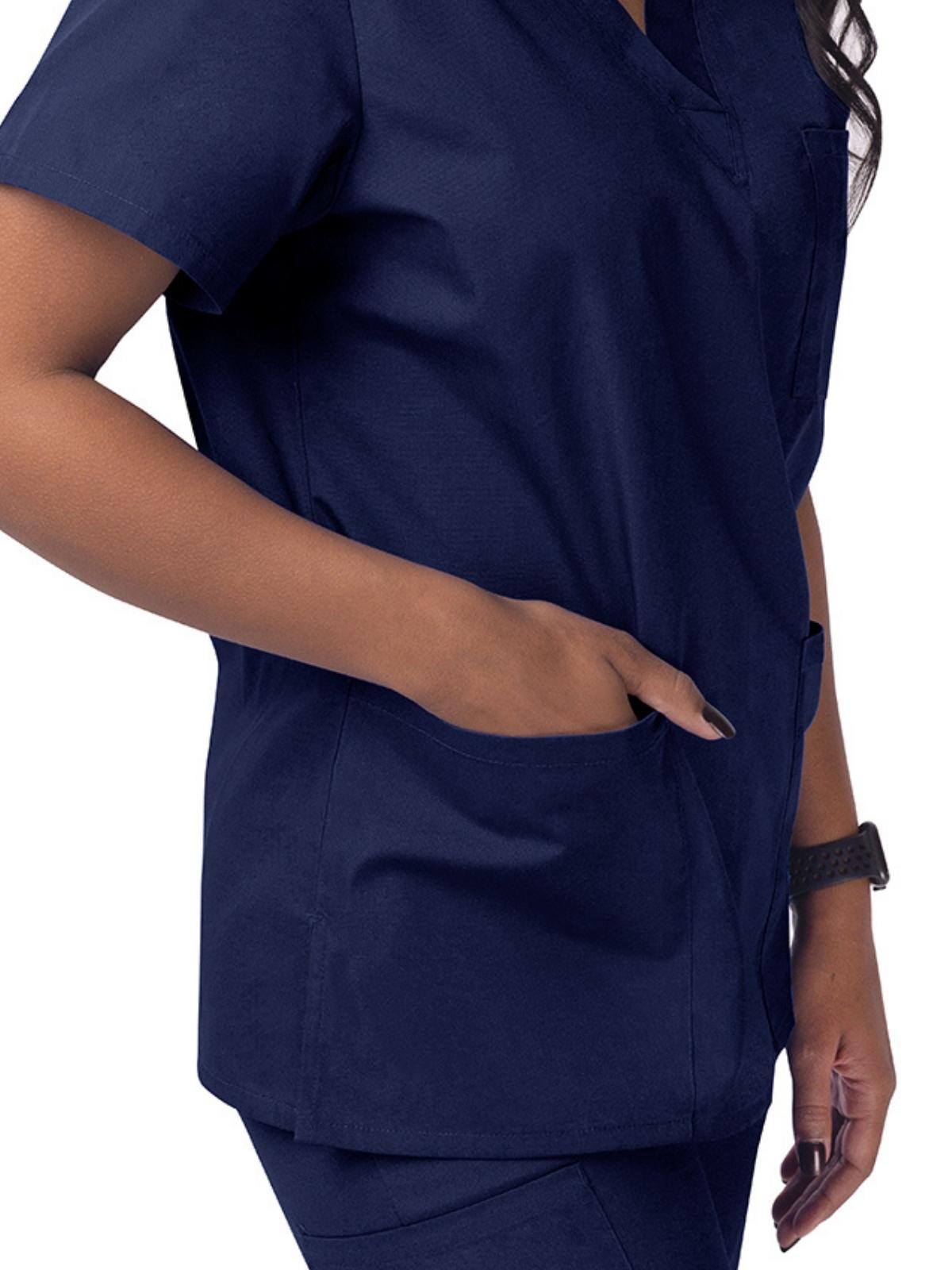 Adar - Sivvan - Unisex V-Neck 3 Pocket Top 22