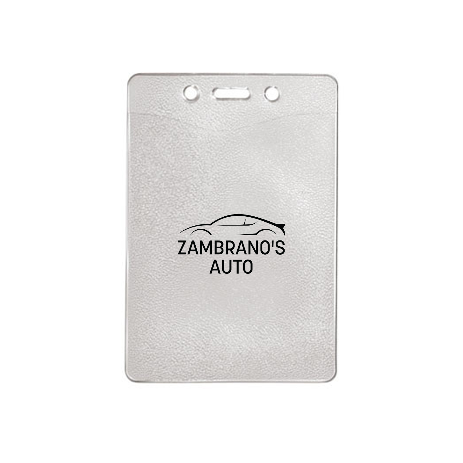 3.18" W x 4.78" H - Vertical Clear Vinyl Badge Holder (1 Color Imprint) 1