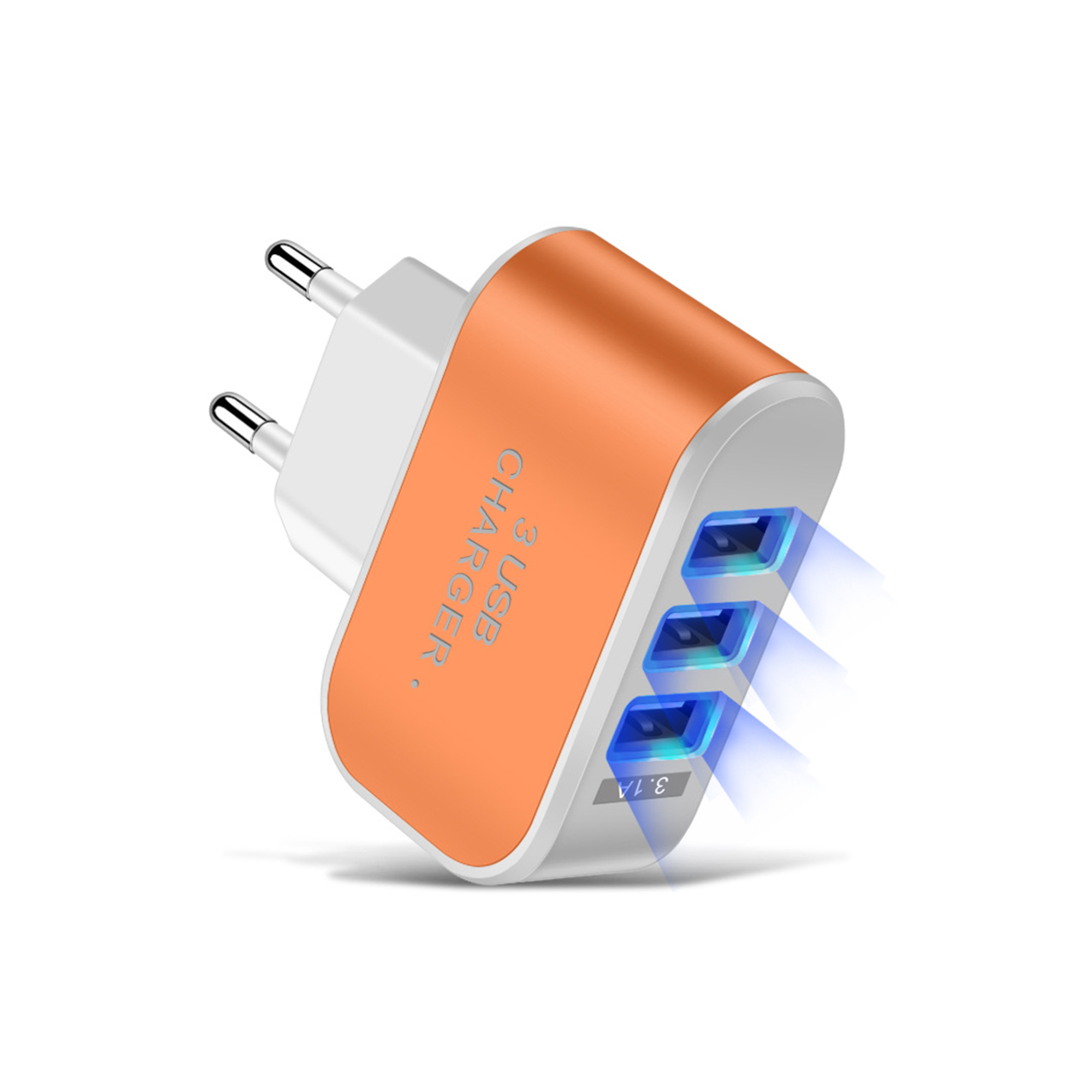 Three Port Universal Serial Bus Wall Charger 2