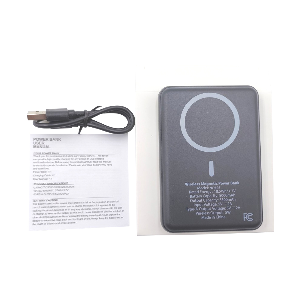 PowerPort 5000mAh Magnetic Power Bank with Wireless Charging 6